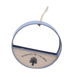 Max HOME Geometric Hanging Pot Rack Metal Wall Planter Basket Round-Gray