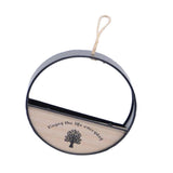 Max HOME Geometric Hanging Pot Rack Metal Wall Planter Basket Round-Black