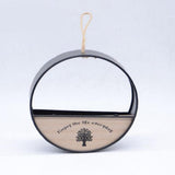 Max HOME Geometric Hanging Pot Rack Metal Wall Planter Basket Round-Black