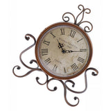 Max Europe style Vintage Classic Round Analog Table Clock Battery Operated