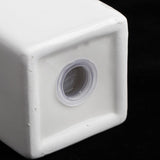 Maxbell 4Pcs White Ceramic Cruet Set for Oil Vinegar Salt Pepper Kitchen Tool Gadget