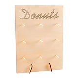 Maxbell 1Set Wooden Donut Display Wall Pack Birthday Wedding Party Sweet Treat Stand