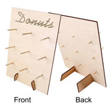 Maxbell 1Set Wooden Donut Display Wall Pack Birthday Wedding Party Sweet Treat Stand