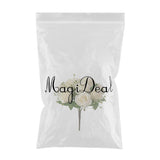 Maxbell Cloth Fake Rose Flowers Bunch 9 Heads f/ Wedding Party Home Decor White