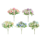 7head Fake Peony Flower Artificial Hand Flower Wedding Decor Light Pink