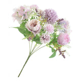 Maxbell 7head Fake Peony Flower Artificial Hand Flower Wedding Decor Light Purple