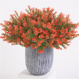 Max 6 Branches 48 Twigs Fake Four Leaf Clover Plant Home Garden Decor  Red