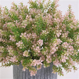 Max 6 Branches 48 Twigs Fake Four Leaf Clover Plant Home Garden Decor  Pink