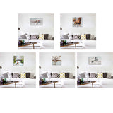 Max Modern Minimalistic Abstract Plant Living Room Background Porch Painting Style01