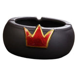 Max Ceramic Ashtray Decorative Ash Holder Housewarming Gifts Red Crown
