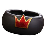 Max Ceramic Ashtray Decorative Ash Holder Housewarming Gifts Red Crown