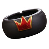 Max Ceramic Ashtray Decorative Ash Holder Housewarming Gifts Red Crown