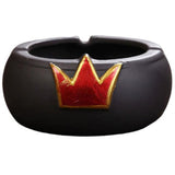 Max Ceramic Ashtray Decorative Ash Holder Housewarming Gifts Red Crown
