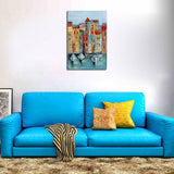 Max Abstract Building Decorative Hanging Painting Building Landscape_35cmx50cm