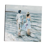 Max Abstract Figure Landscape Canvas Painting Home Decor 40x40cm Lovers Sea