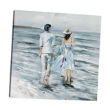 Max Abstract Figure Landscape Canvas Painting Home Decor 40x40cm Lovers Sea