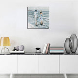 Max Abstract Figure Landscape Canvas Painting Home Decor 40x40cm Lovers Sea