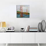 Max Abstract Building Decorative Hanging Painting Bridge_40cmx40cm