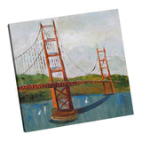 Max Abstract Building Decorative Hanging Painting Bridge_40cmx40cm