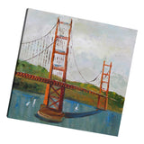 Max Abstract Building Decorative Hanging Painting Bridge_40cmx40cm