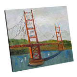 Max Abstract Building Decorative Hanging Painting Bridge_40cmx40cm
