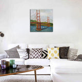 Max Abstract Building Decorative Hanging Painting Bridge_40cmx40cm