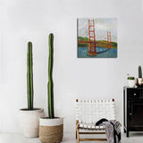 Max Abstract Building Decorative Hanging Painting Bridge_40cmx40cm