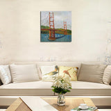 Max Abstract Building Decorative Hanging Painting Bridge_40cmx40cm