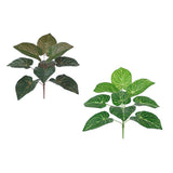 Max 9 Heads Artificial Epipremnum Aureum Devils Ivy Plant Red/Green Back Red Back