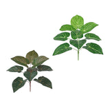 Max 9 Heads Artificial Epipremnum Aureum Devils Ivy Plant Red/Green Back Red Back
