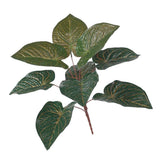 Max 9 Heads Artificial Epipremnum Aureum Devils Ivy Plant Red/Green Back Red Back