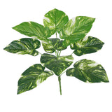 Max 9 Heads Artificial Rohdea japonica Evergreen Plant Green/White Dot White Dot