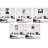 Max Modern Minimalistic Abstract Plant Living Room Painting African Girl