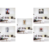 Max Modern Minimalistic Abstract Plant Living Room Painting African Girl