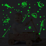 Max 2pcs Luminous Wall Stickers Glow in Dark for Home Kids Room Decoration Green