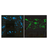Max 2pcs Luminous Wall Stickers Glow in Dark for Home Kids Room Decoration Green