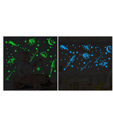 Max 2pcs Luminous Wall Stickers Glow in Dark for Home Kids Room Decoration Green