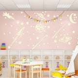 Max 2pcs Luminous Wall Stickers Glow in Dark for Home Kids Room Decoration Green