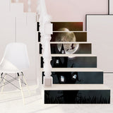 Max 6pcs/set 3D Stair Decals Stickers Stair  Decals Staircase Sticker Style-7
