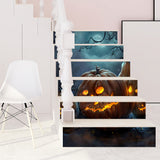 Max 6pcs/set 3D Stair Decals Stickers Stair  Decals Staircase Sticker Style-3