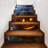 Max 6pcs/set 3D Stair Decals Stickers Stair  Decals Staircase Sticker Style-12