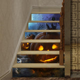 Max 6pcs/set 3D Stair Decals Stickers Stair  Decals Staircase Sticker Style-12