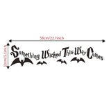 Max Black Cartoon Halloween Door Wall Sticker Bedroom Wall Art Style02