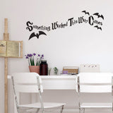 Max Black Cartoon Halloween Door Wall Sticker Bedroom Wall Art Style02