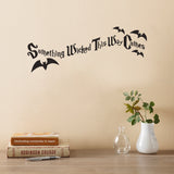 Max Black Cartoon Halloween Door Wall Sticker Bedroom Wall Art Style02