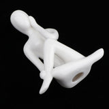 Ceramic Yoga Figure Ornament Statue Sculpture Zen Garden Desk Decor Style-04