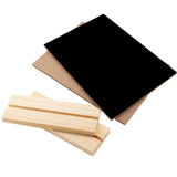 Removable Mini Wooden Single Sided Blackboard Chalkboard Rectangle+Pine Base
