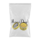Max Finished Preserved Flower Round Hollow-out Leather Gift Box Bright Yellow