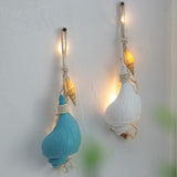 Max Mediterranean Resin Simulation Conch Pendant Marine Led Snail Gifts Blue
