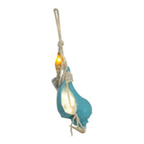 Max Mediterranean Resin Simulation Conch Pendant Marine Led Snail Gifts Blue
